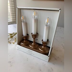 Hearth and Hand Elegant Bronze Candelabra